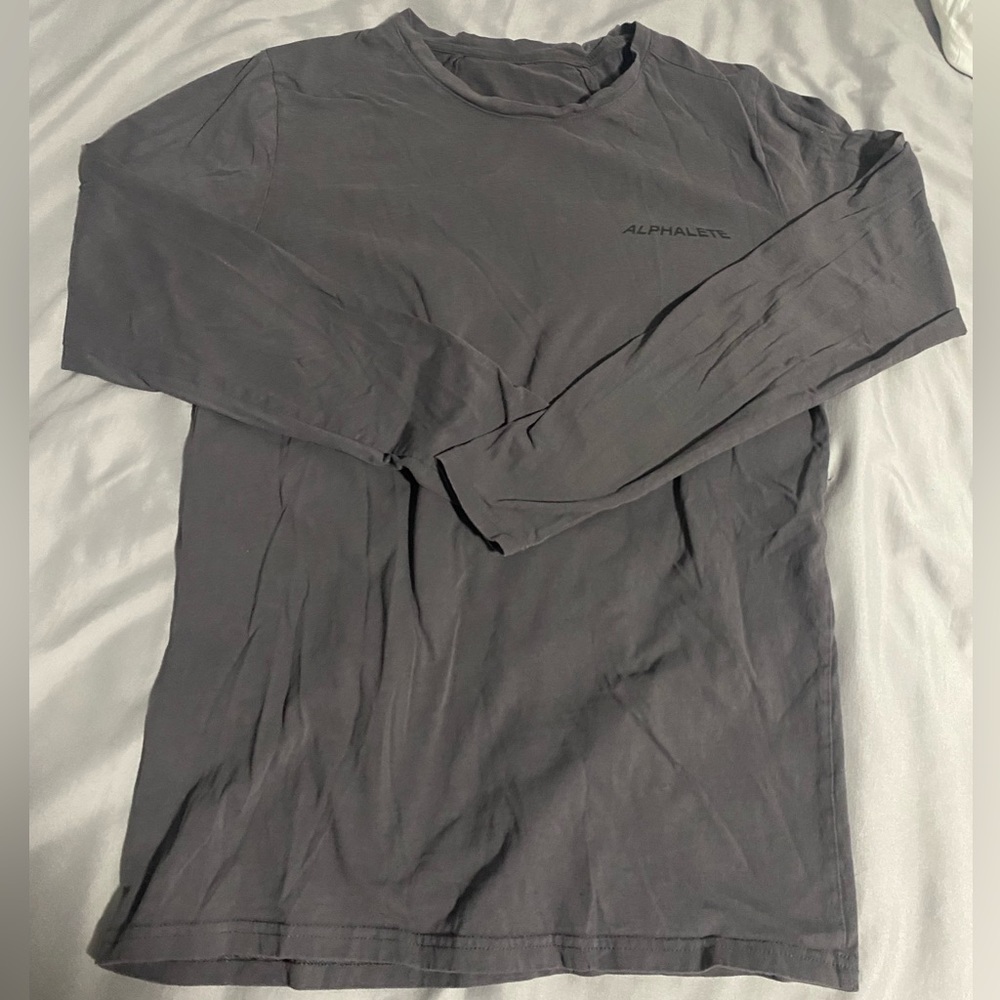 ALPHALETE Long Sleeve Tee with Graphic Design on Back